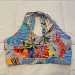 Nike floral sports bra